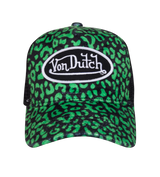 Von Dutch Dennis Leopoard Green Hat