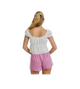 Le Lis Square Neck Open Top White