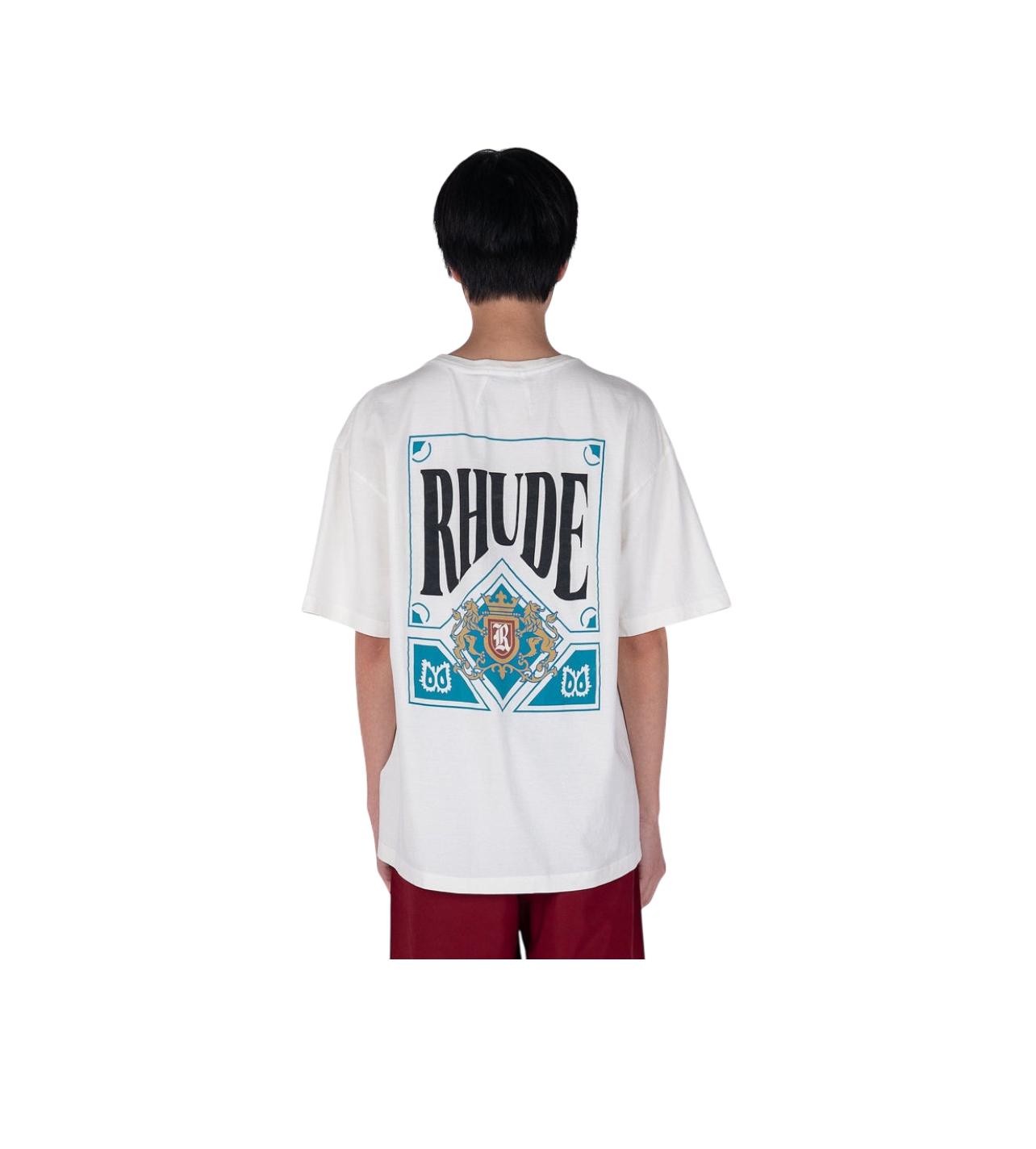 Rhude Teal/White Logo Tee