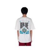 Rhude Teal/White Logo Tee