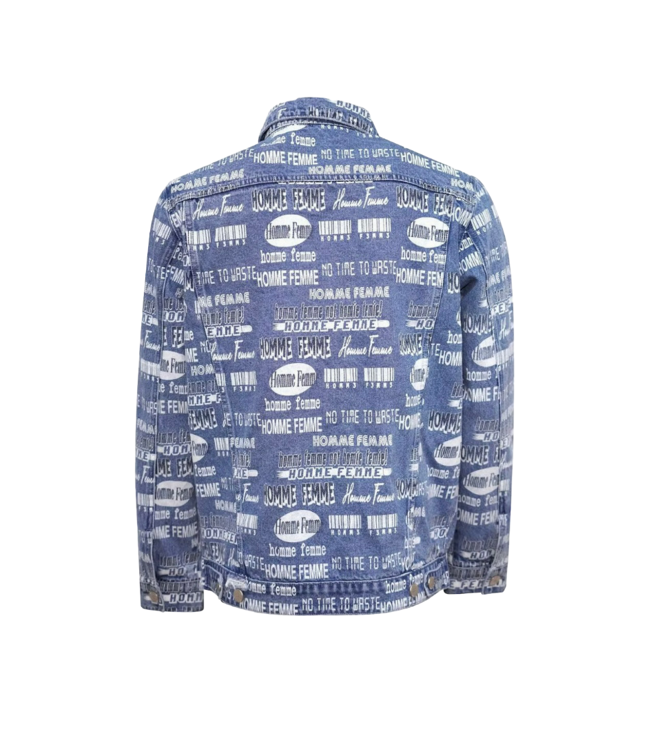Homme Femme Jean Jacket Light Blue