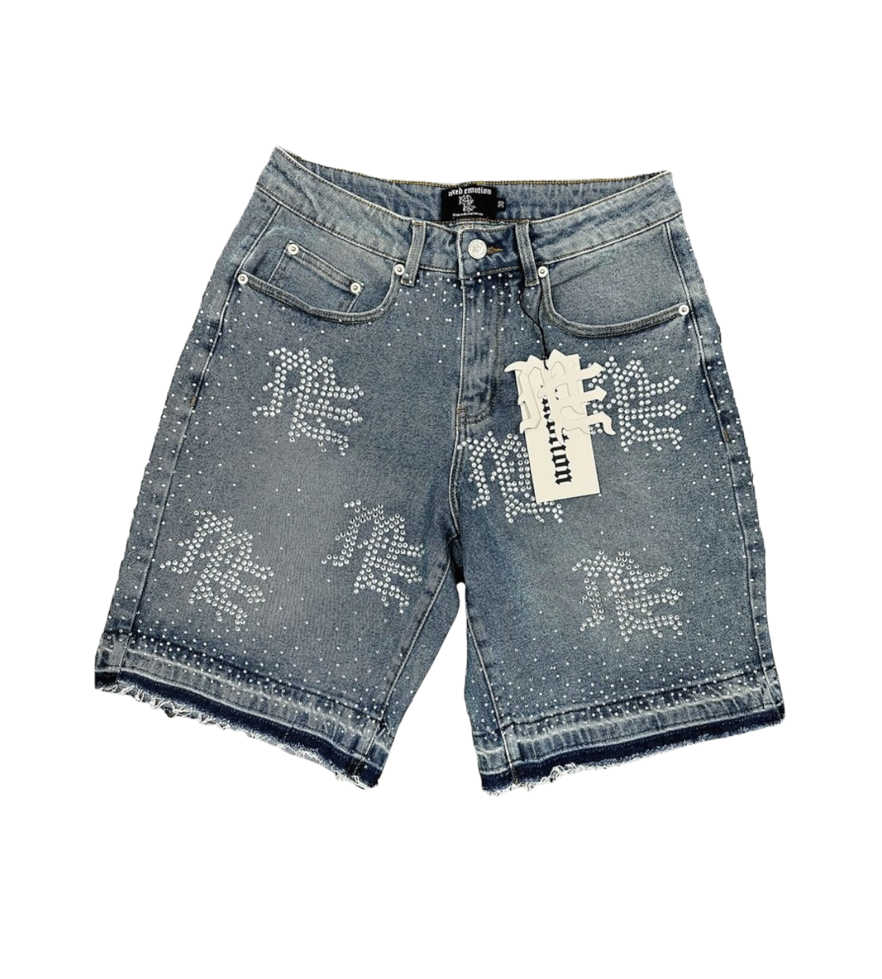 Mixed Emotions Rhinestone Jean Shorts