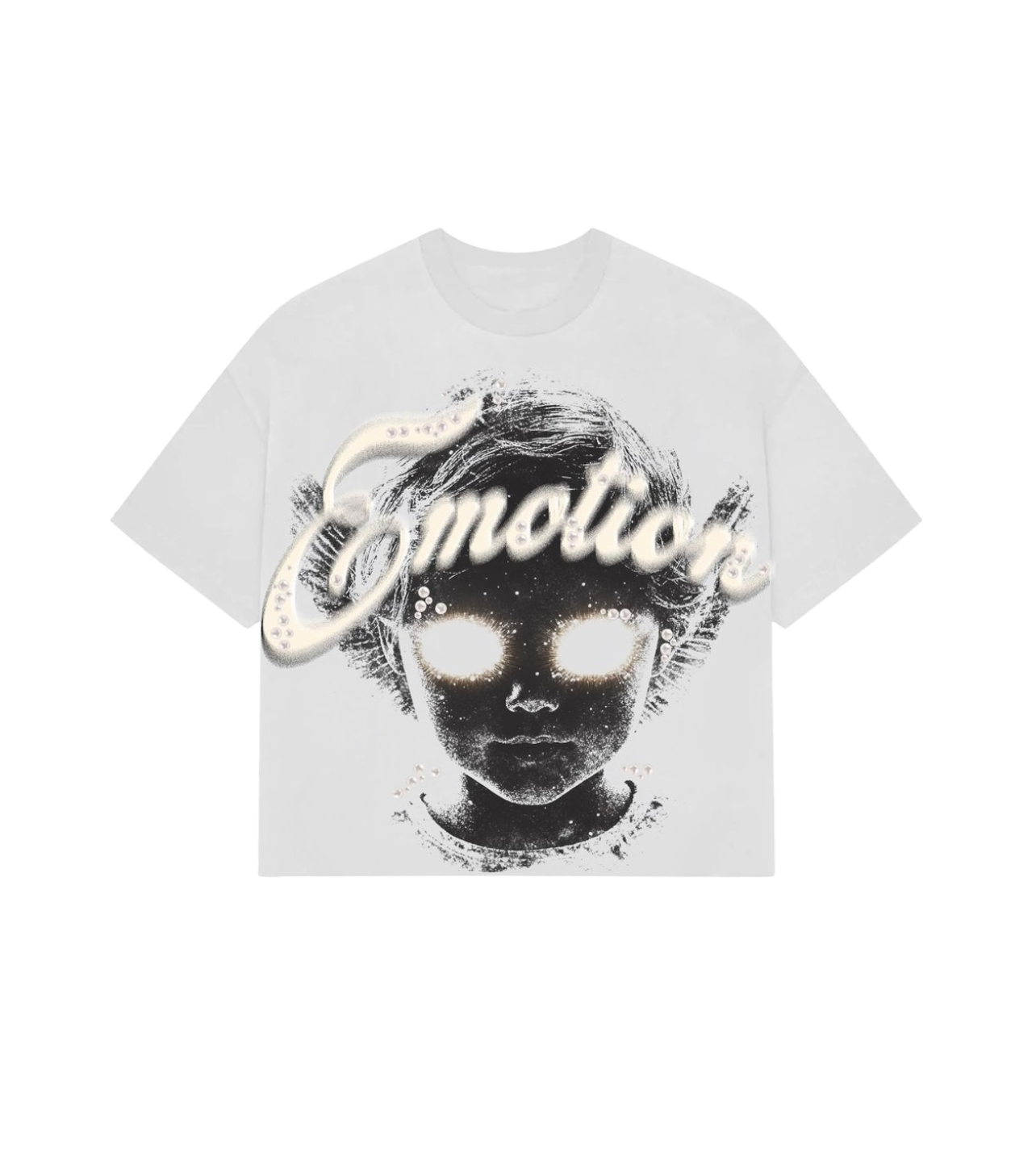 Mixed Emotions Pearl Angel Tee White