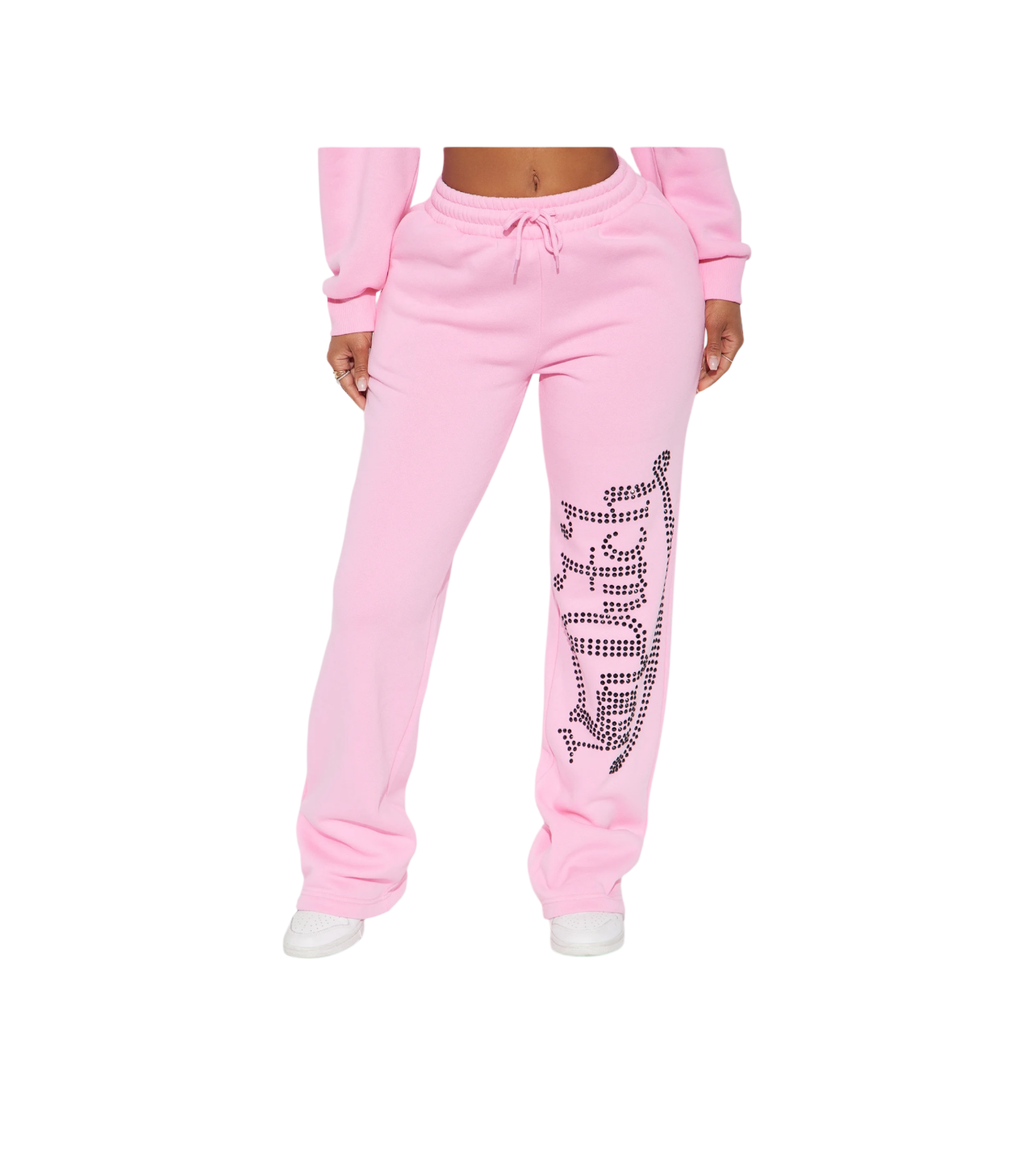 Von Dutch Rhinestone Sweats Pink/Black