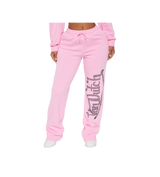 Von Dutch Rhinestone Sweats Pink/Black